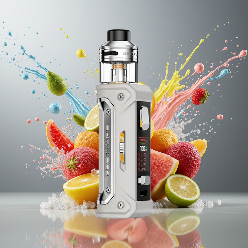 GeekVape E100i Kit Vulkan Grå Norge Engros 3000mAh 100W Type-C