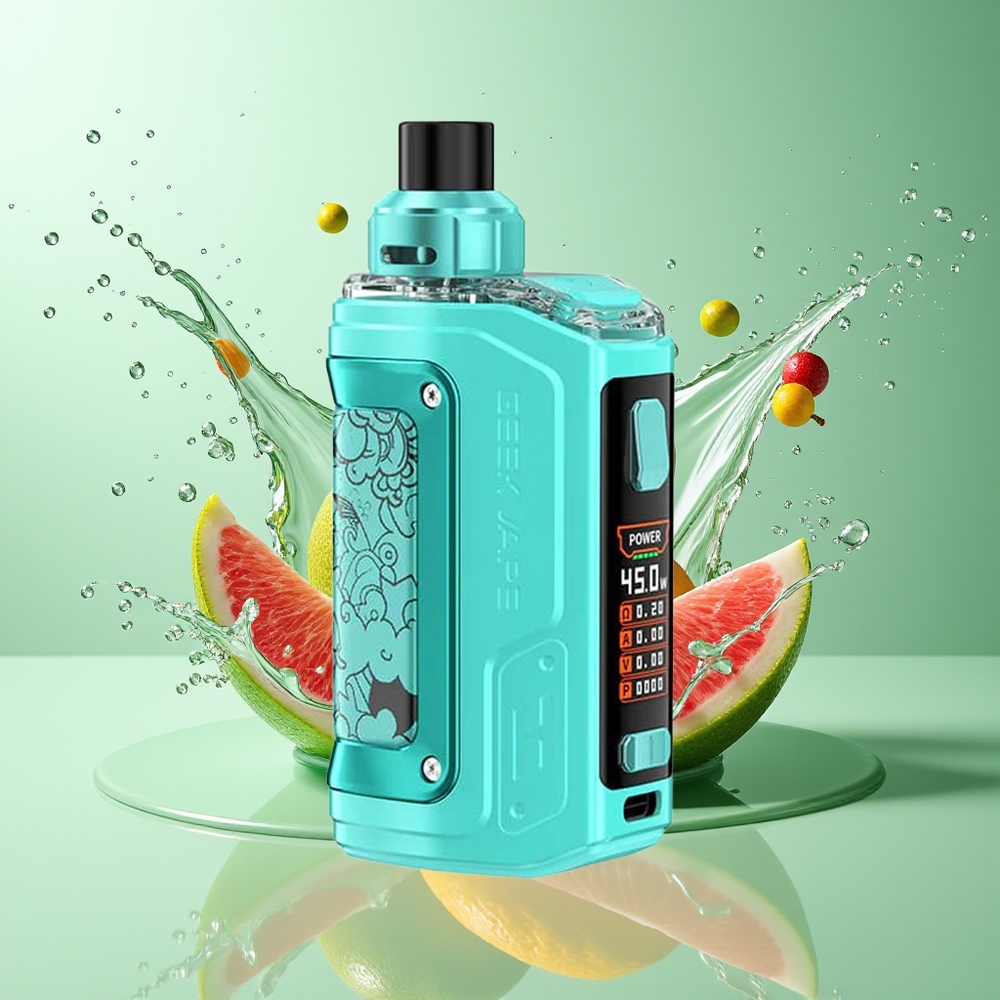 GeekVape H45 Aegis Hero 2 1400mAh 45W 4ml 0.96" TFT Mintgrønn Pod Mod Kit Norge Engros