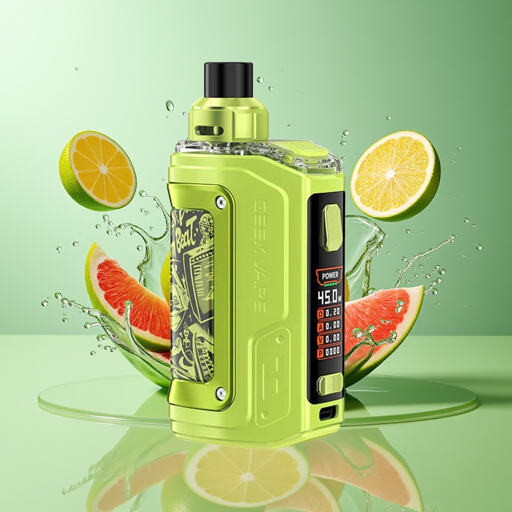 GeekVape H45 Aegis Hero 2 1400mAh 45W Limegrønn Pod Mod Kit Norge Engros