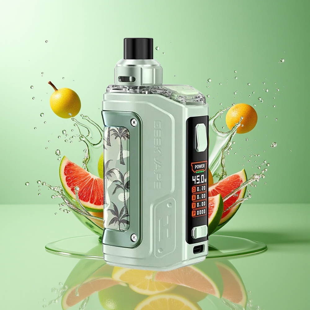 GeekVape H45 Aegis Hero 2 H45 1400mAh 45W 0.96" TFT 4mL Lys Grønn Norge Engros
