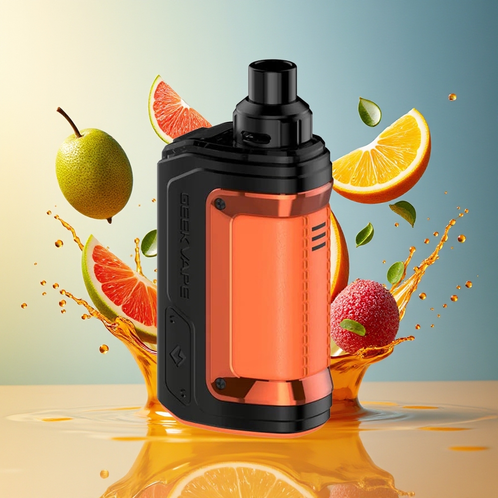 GeekVape H45 Aegis Hero 2 Pod Mod Kit 1400mAh 45W 4ml Oransje Norge Engros