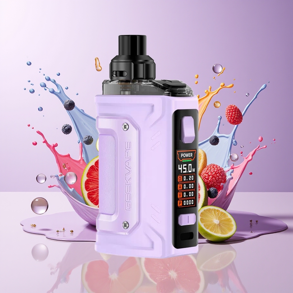 GeekVape H45 Classic Aegis Hero 2 45W 1400mAh 4.0ml Lavendel Norge Engros Pod Kit