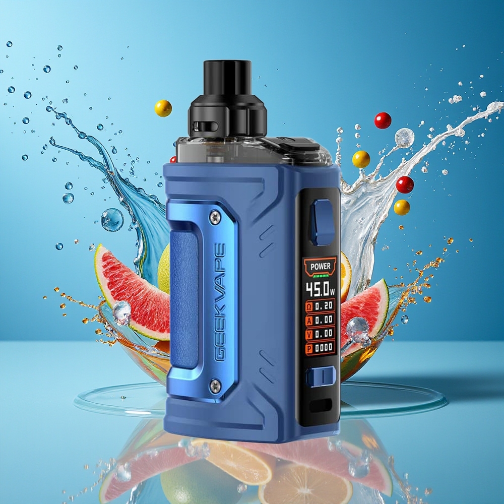 GeekVape H45 Classic Aegis Hero 2 4.0ml 1400mAh 45W Type-C Norge Engros Blå