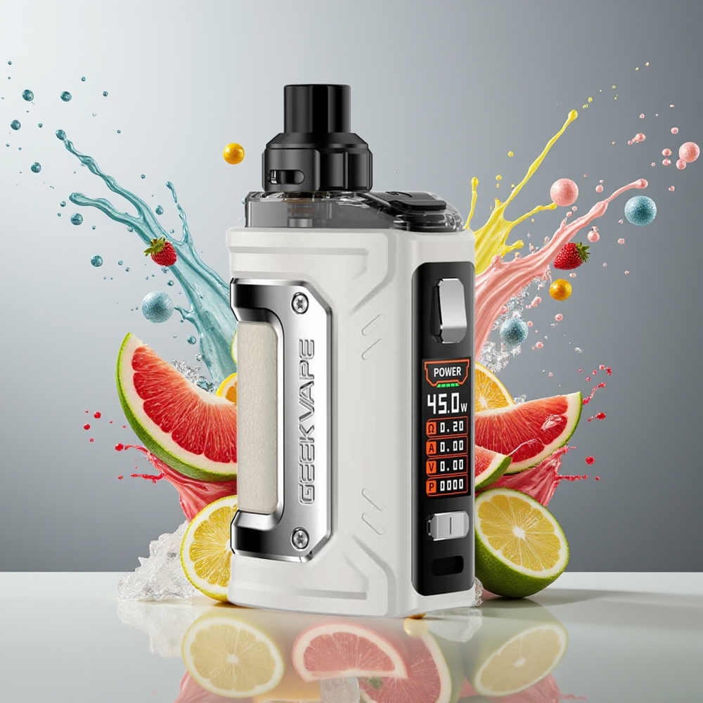 GeekVape H45 Classic Aegis Hero 2 Classic Norge Engros 1400mAh 4.0ml 0.96" TFT Type-C Grå