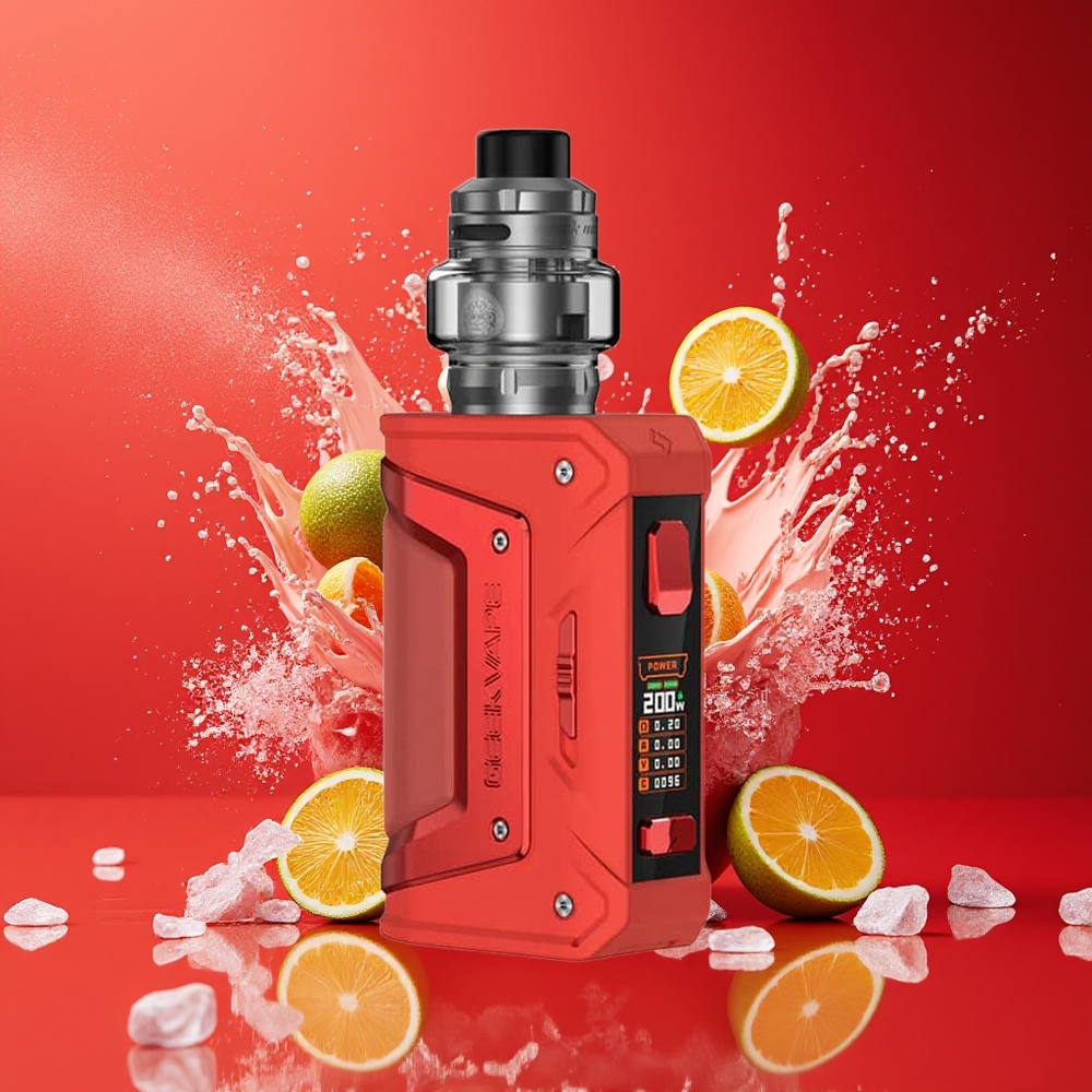 GeekVape L200 Aegis Legend 2 200W Norge Engros IP68 Rød Zinc-Alloy 21700/18650