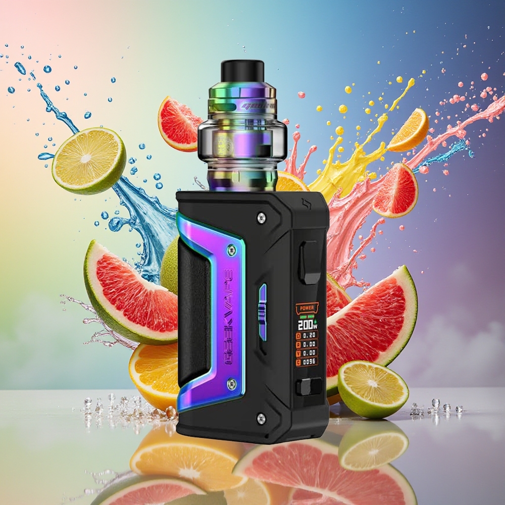 GeekVape L200 Aegis Legend 2 2-munn IP68 200W Type-C Norge Engros Regnbue