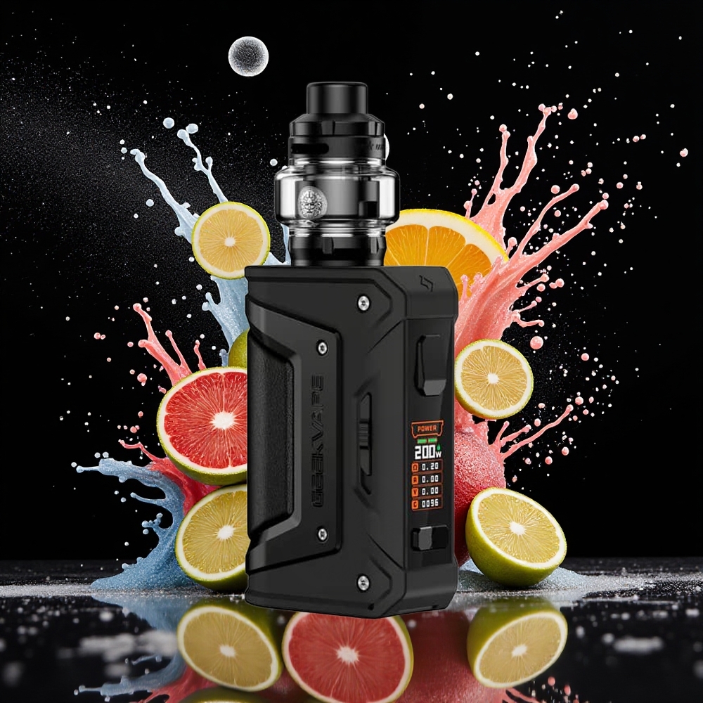GeekVape L200 Aegis Legend 2 Dual 21700/18650 IP68 TFT Norge Engros Svart