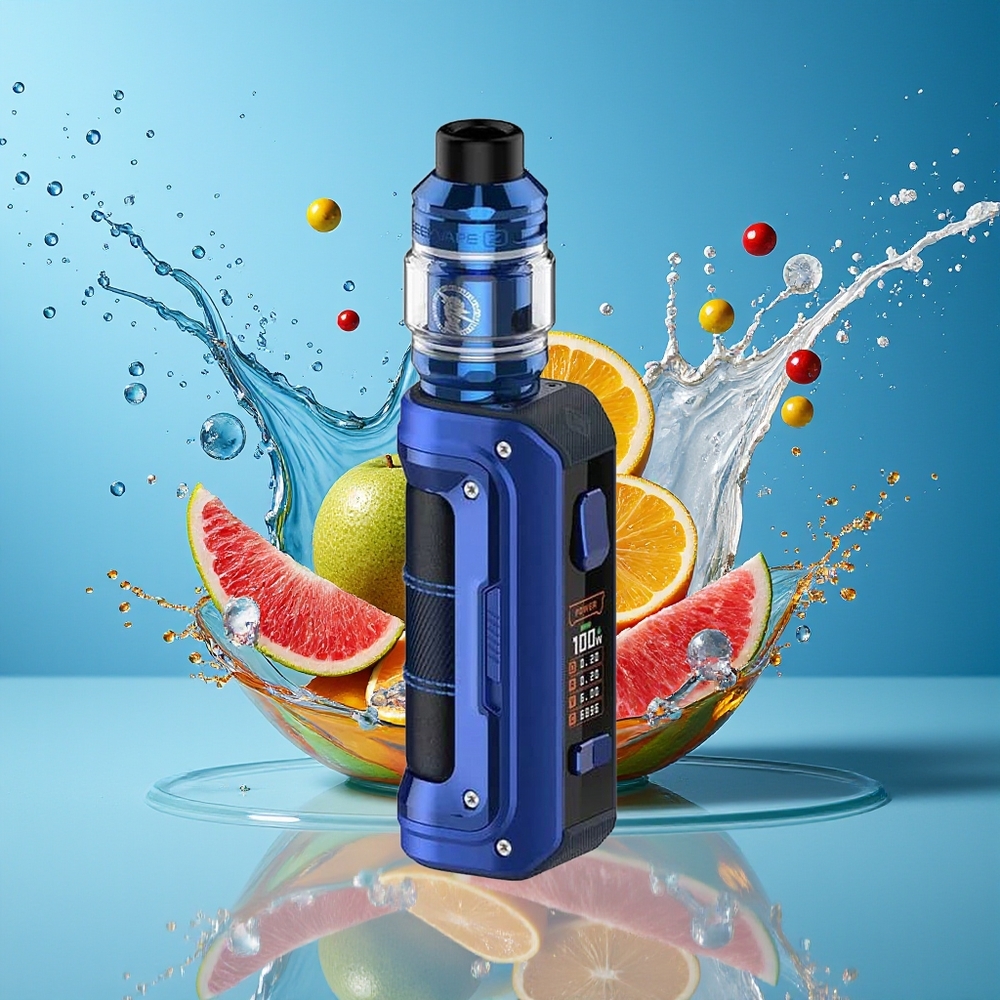 GeekVape Max100 Aegis Max 2 100W Kit Blå Norge Engros 21700 IP68 5.5ml TFT Skjerm