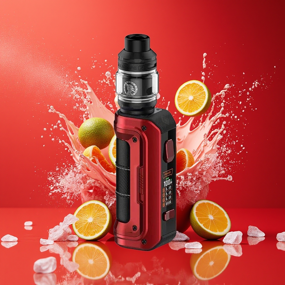 GeekVape Max100 Aegis Max 2 100W Norge Engros Rød 5.5ml IP68 21700/18650 Batteri