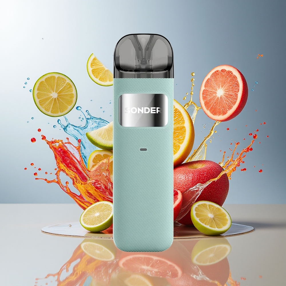 GeekVape Sonder U Pod 1-munn 95.8mm 20W 2ml 1000mAh 0.7ohm Himmelblå Norge Engros