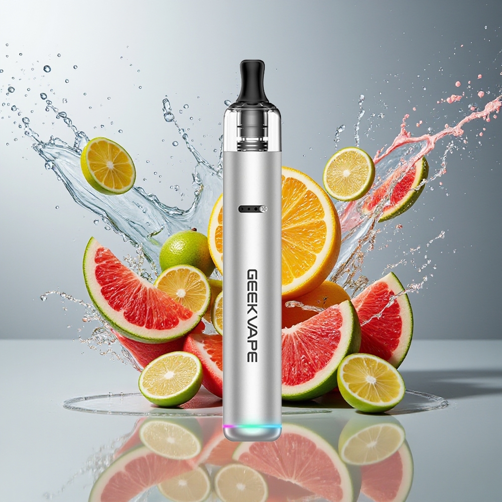 GeekVape WENAX S3 Stylus 3 2.0ml 1100mAh Type-C Norge Engros Atom Sølv