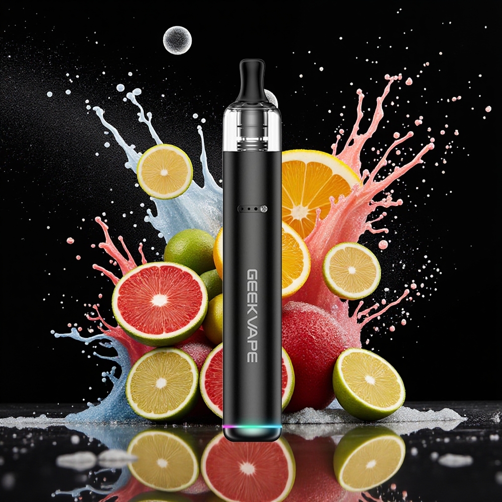 GeekVape WENAX S3 Stylus 3 2.0ml 1100mAh Type-C Norge Engros Klassisk Svart