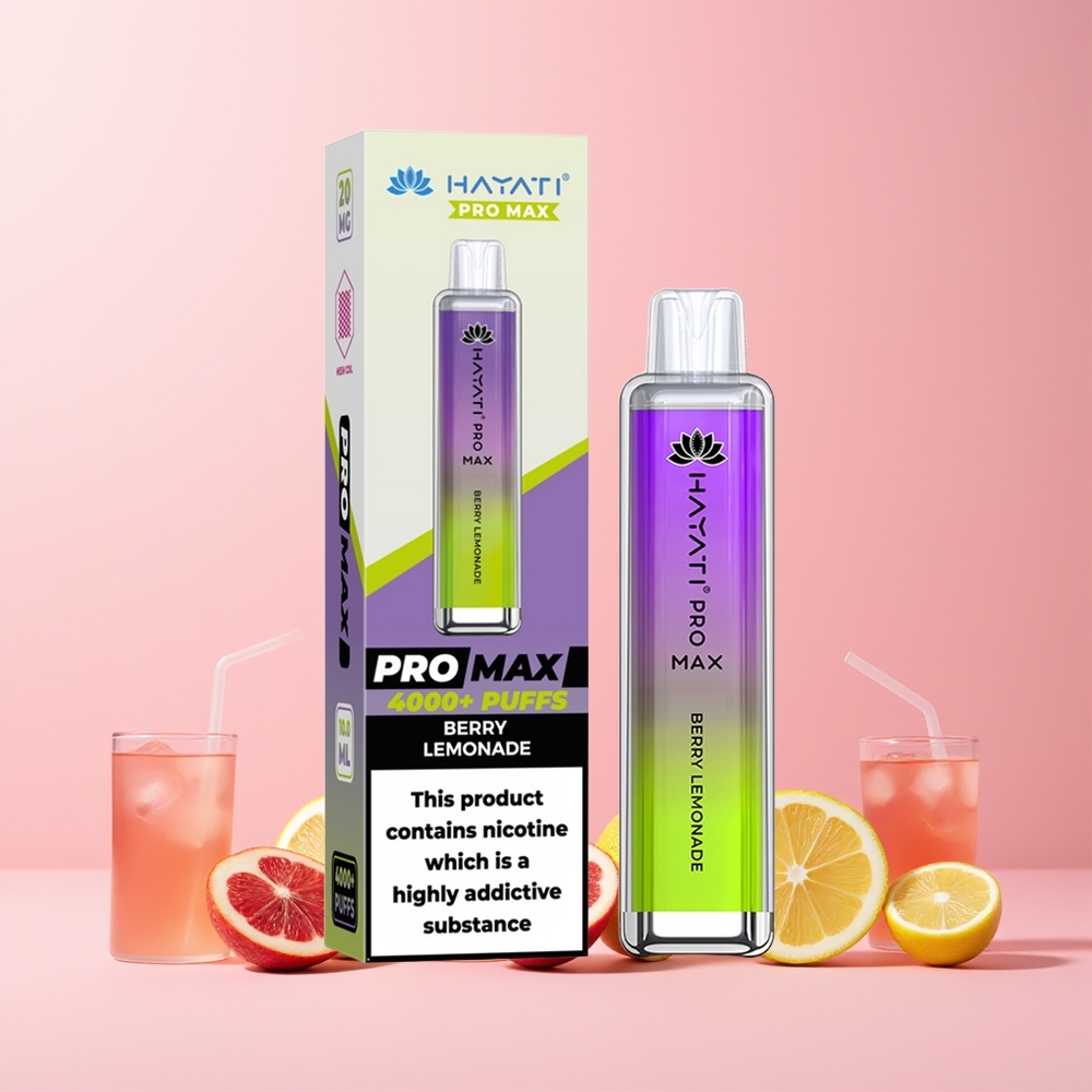 Hayati Pro Max 4000 Norge Engros Bær Sitronade 1400mAh 2ml TPD
