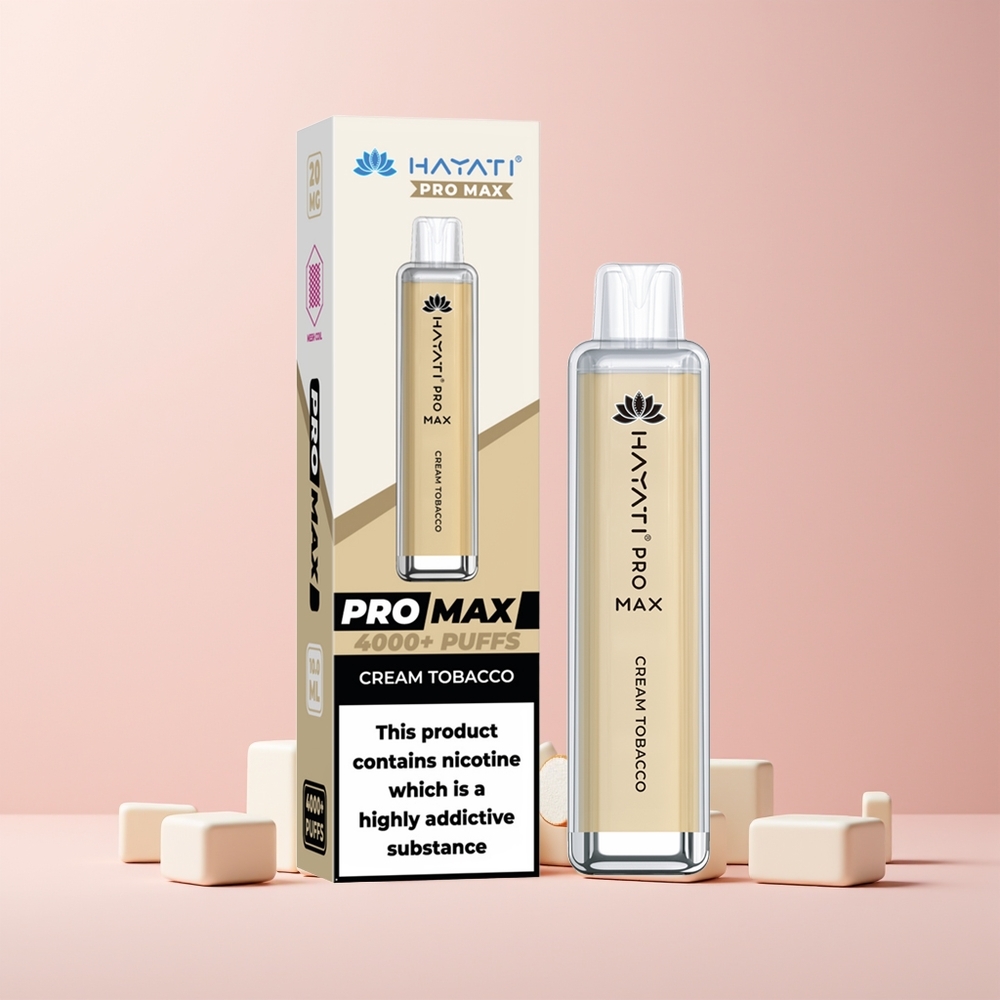 Hayati Pro Max 4000 Norge Engros Tobakkskrem TPD 2ml 1400mAh