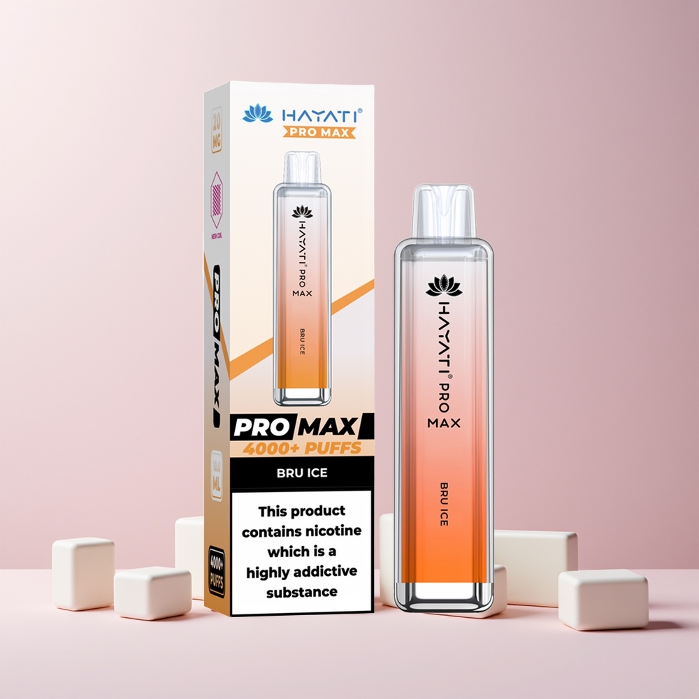 Hayati Pro Max 4000 Puffs Engangsvape Norge Engros Bru Is 1400mAh 2ml