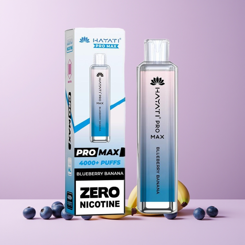 Hayati Pro Max 4000 Puffs Norge Engros 1400mAh Blåbær Banan