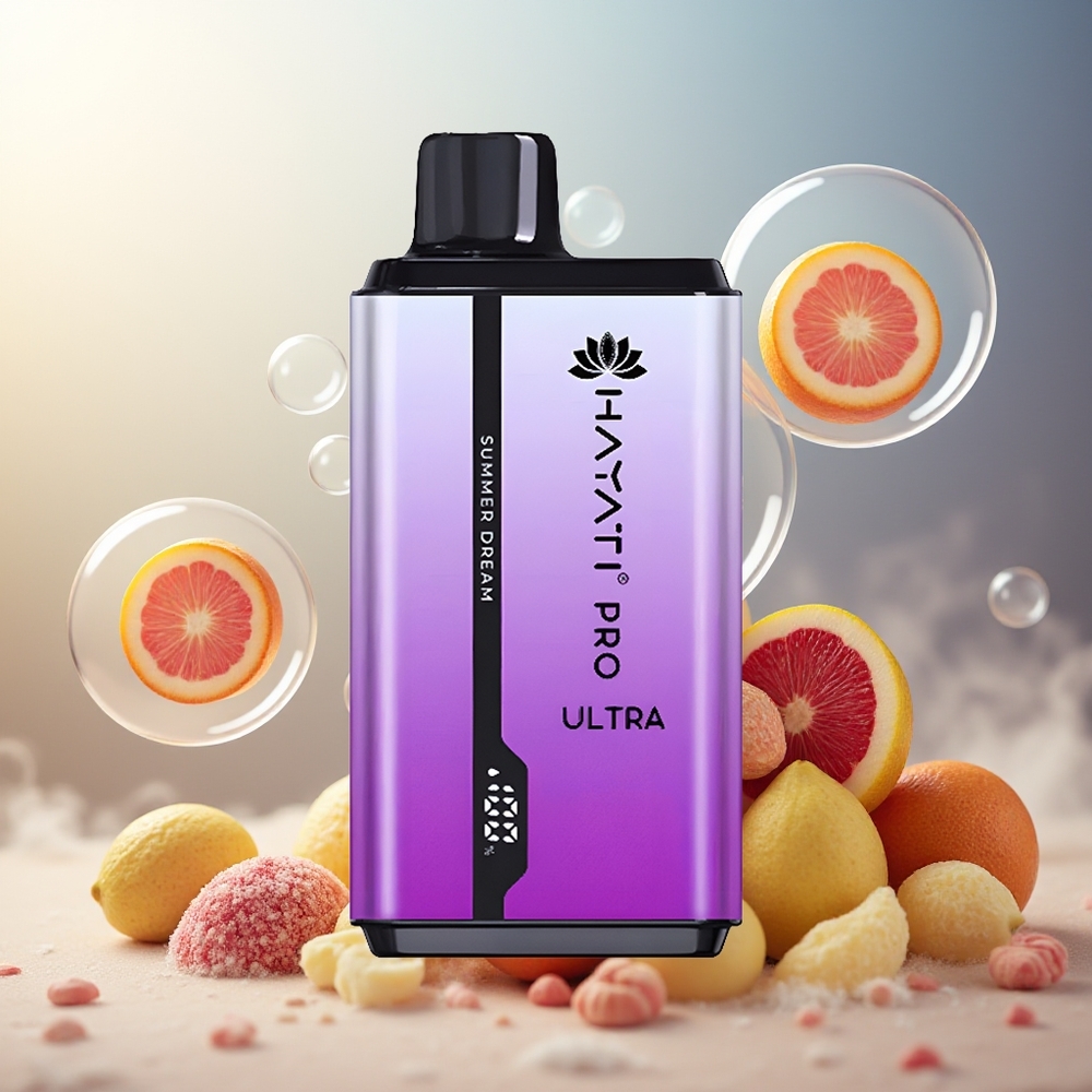 Hayati Pro Ultra 15000 Puffs Norge Engros Sommerdrøm 850mAh 2 12ml 2% 49 Smaker