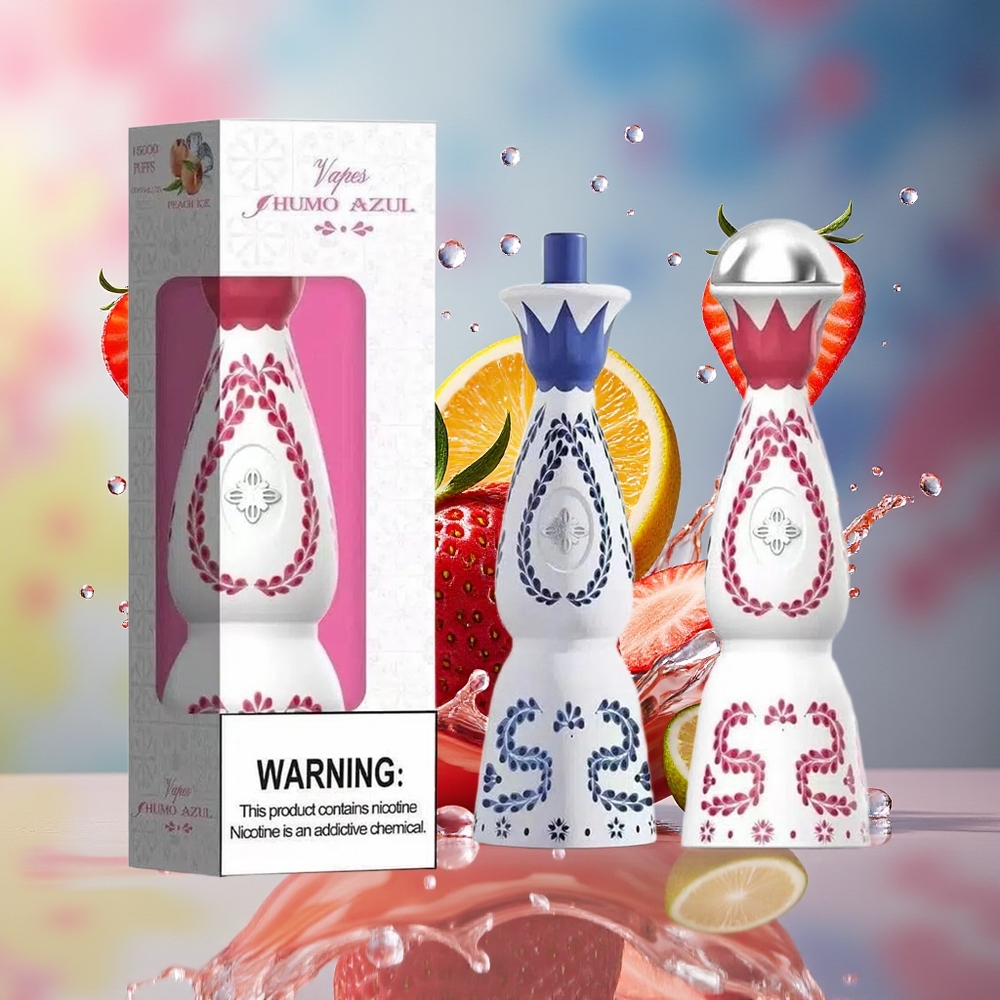 Humo Azul 15000 Puffs Norge Engros 20mL 5% Nikotin Jordbærbjørn