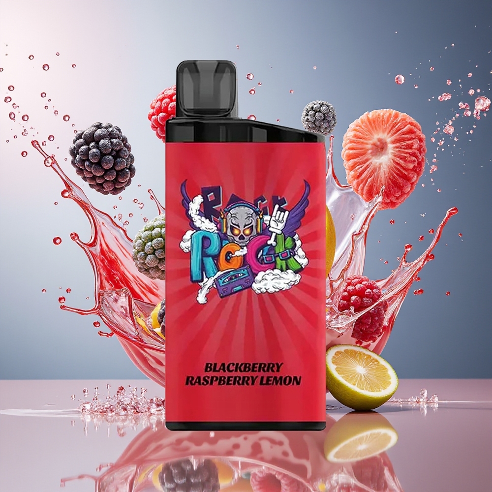 IGET Bar 3500 Puffs Engangs Vape 1400 mAh Bjørnebær Bringebær Sitron Norge Engros