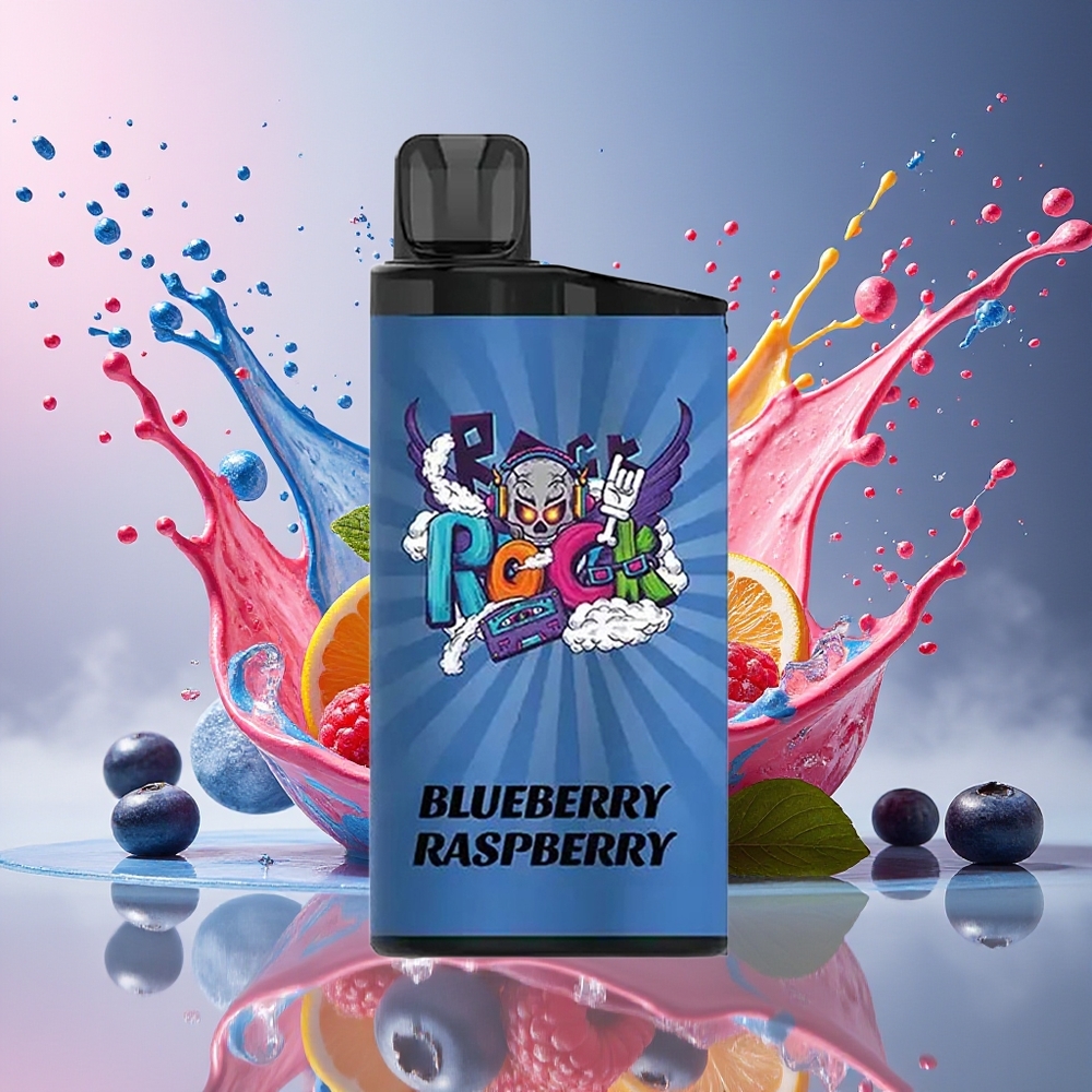 IGET Bar 3500 Puffs Engangs Vape Blåbær Bringebær Norge Engros 1400 mAh 1.2 Ohm Mesh