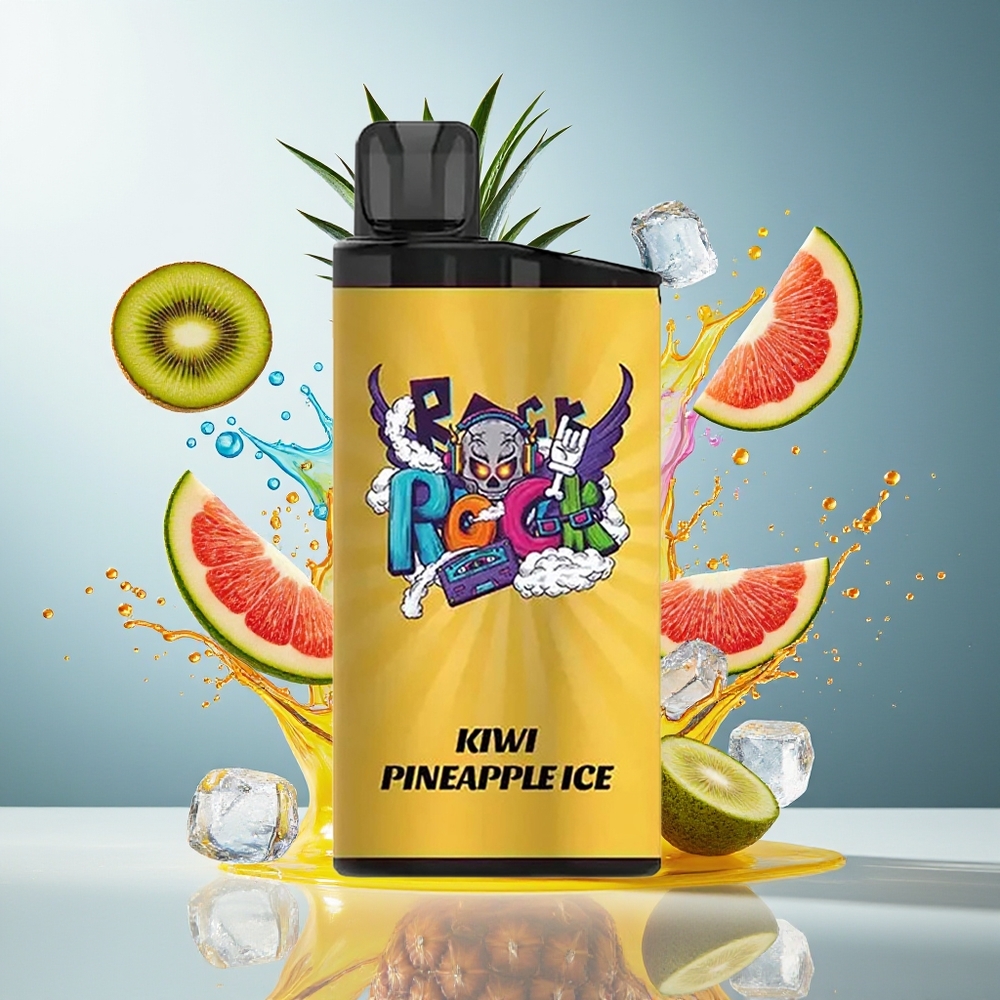 IGET Bar 3500 Puffs Engangsdamper Norge Engros Kiwi Ananas Is 1400 mAh 1.2 Ohm Mesh