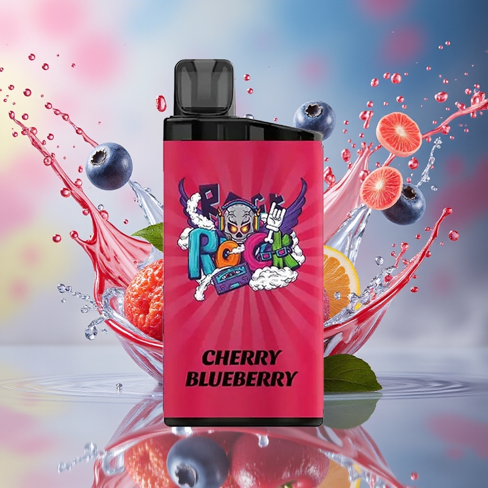 IGET Bar 3500 Puffs Norge Engros 1400 mAh 1.2 Ohm Mesh Coil Kirsebær Blåbær