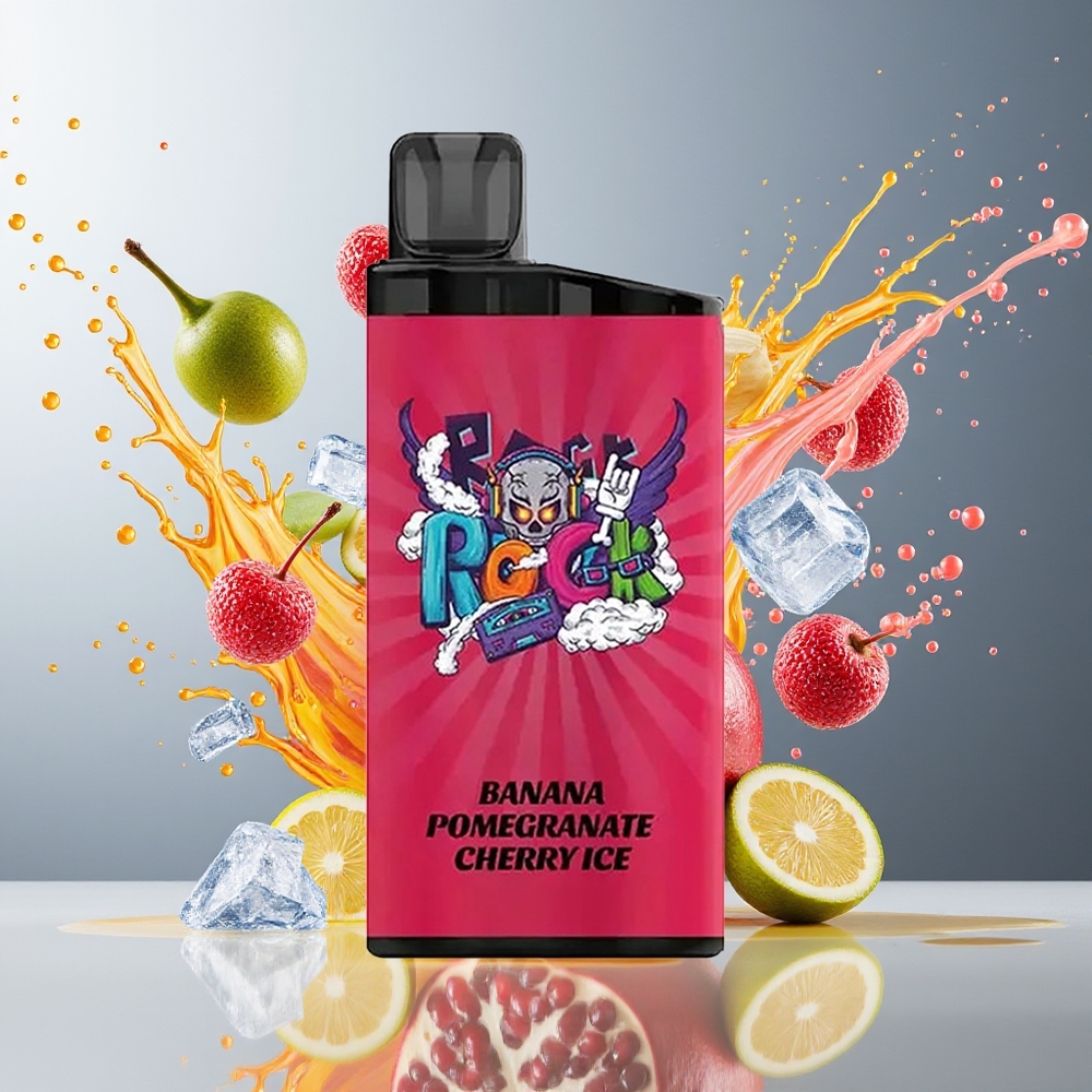 IGET Bar 3500 Puffs Norge Engros Engangsdamper Banan Granate Kirsebær Is 1400 mAh