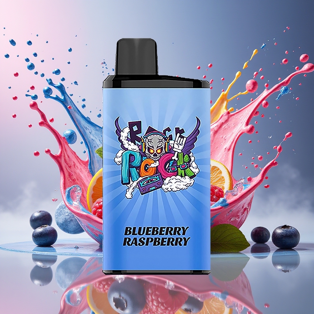 IGET Bar Pro 10000 Puffs 2000 mAh Blåbær Bringebær Norge Engros