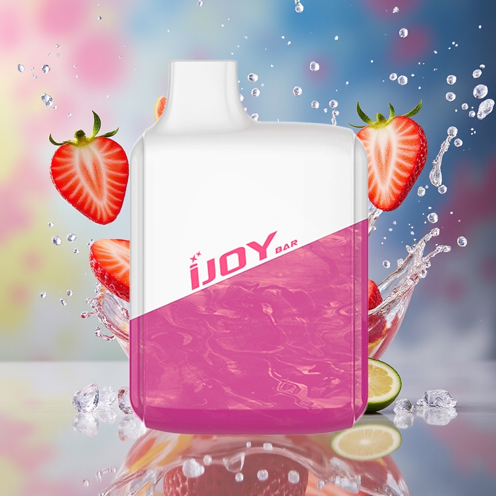 IJOY Bar 600 2ml Jordbær Is Norge Engros 500mAh 1.2 Ohm Mesh Coil
