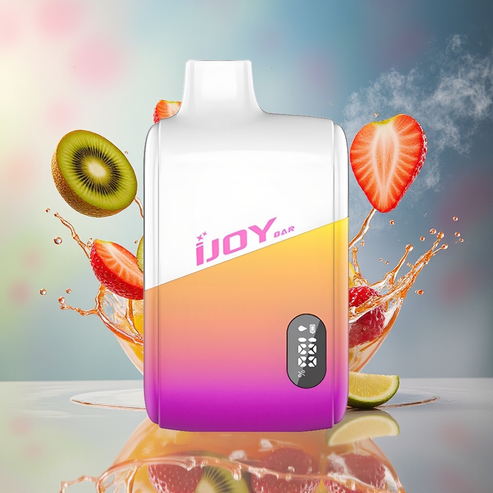 IJOY Bar IC8000 Norge Engros Jordbær Kiwi 18ml 8000 Puffs Type-C