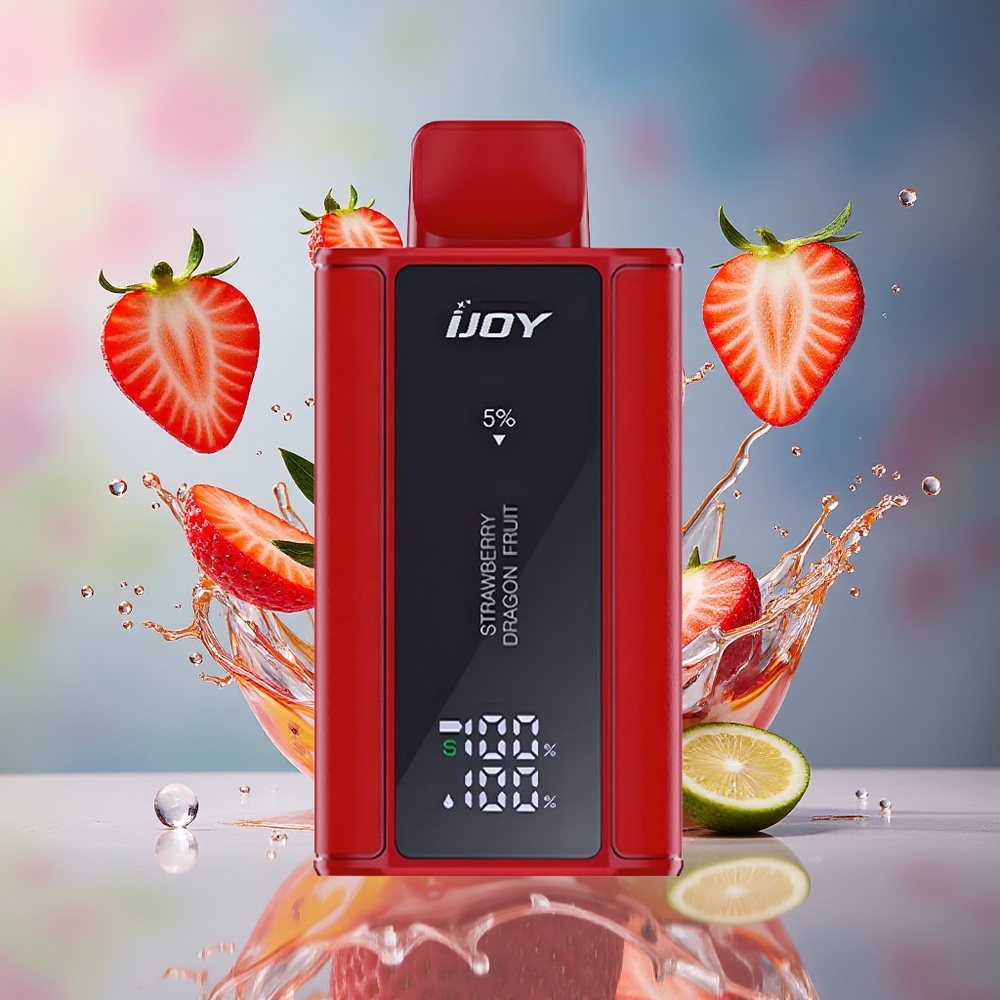 IJOY Captain 10000 Puffs Norge Engros Jordbær Dragefrukt 18ml 5% 650mAh Type-C