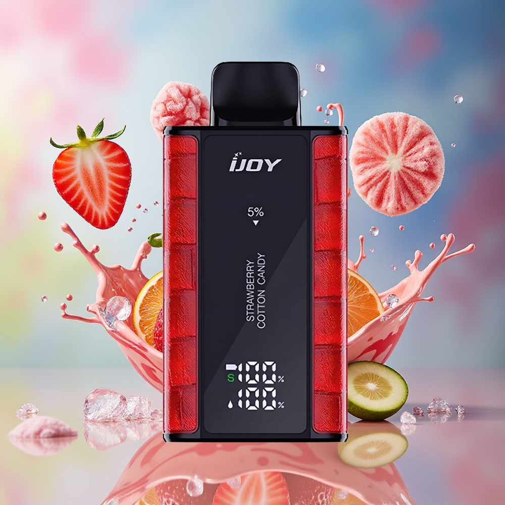 IJOY Captain 10000 Puffs Norge Engros Jordbær Godteri 18ml 5% Nikotin Type-C