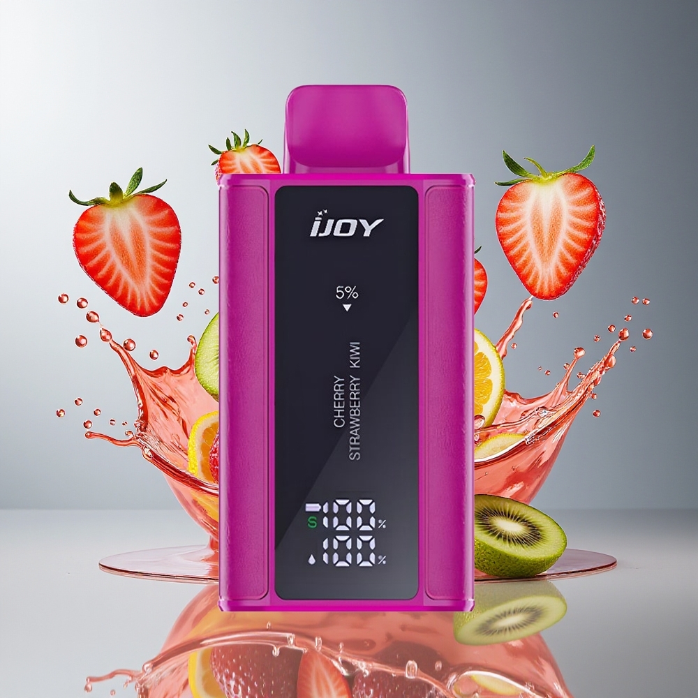 IJOY Captain 10000 Puffs Norge Engros Justerbar Effekt Type-C Lading 18ml Kirsebær Jordbær Kiwi