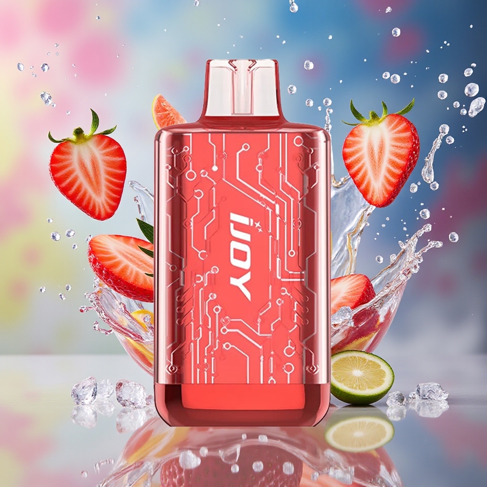 IJOY CYBER 5000 Norge Engros 13ml Jordbær Is Type-C 550mAh 1.0 Ohm