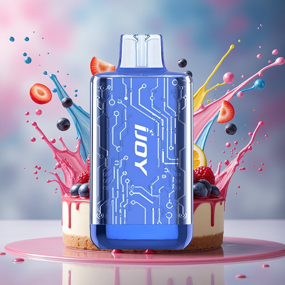 IJOY CYBER 5000 Puffs Norge Engros 13ml Blåbær Ostekake 1.0 Ohm Type-C 550mAh