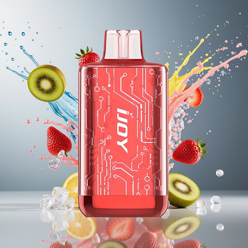 IJOY CYBER 5000 Puffs Norge Engros 13ml Jordbær Kiwi Is 1.0 Ohm 550mAh Type-C