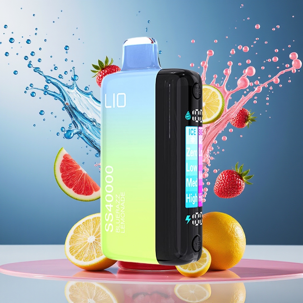 IJOY LIO SS40000 40000 Puffs 22ML Blåbringebær Sitronade Norge Engros