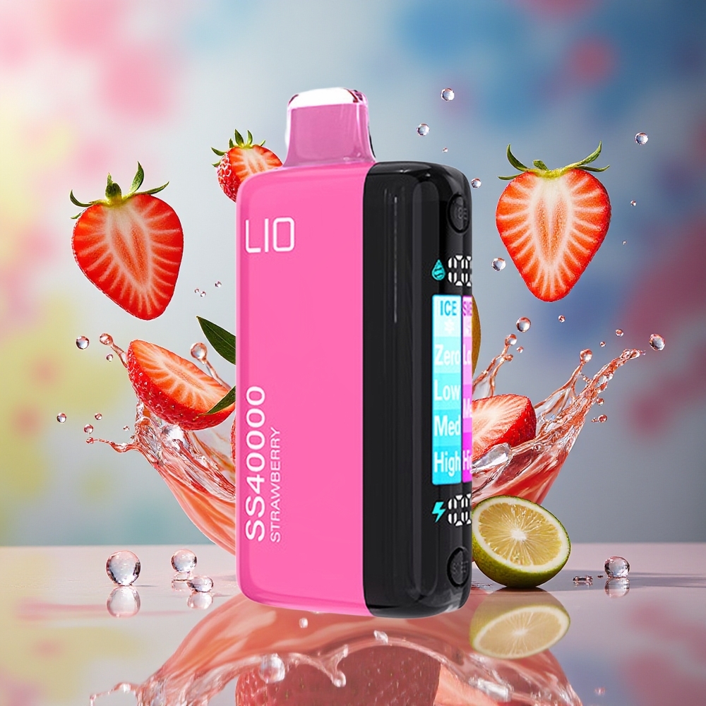 IJOY LIO SS40000 40000 Puffs 22ML Jordbær Norge Engros