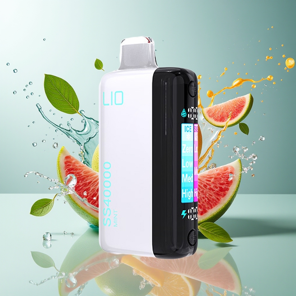 IJOY LIO SS40000 Engangs Vape Mynte Norge Engros 22ML 40000 Puffs 1100mAh TYPE-C