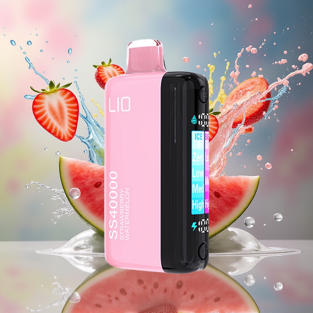 IJOY LIO SS40000 Norge Engros 40000 Puffs 22ML 1100mAh Type-C Jordbær Vannmelon