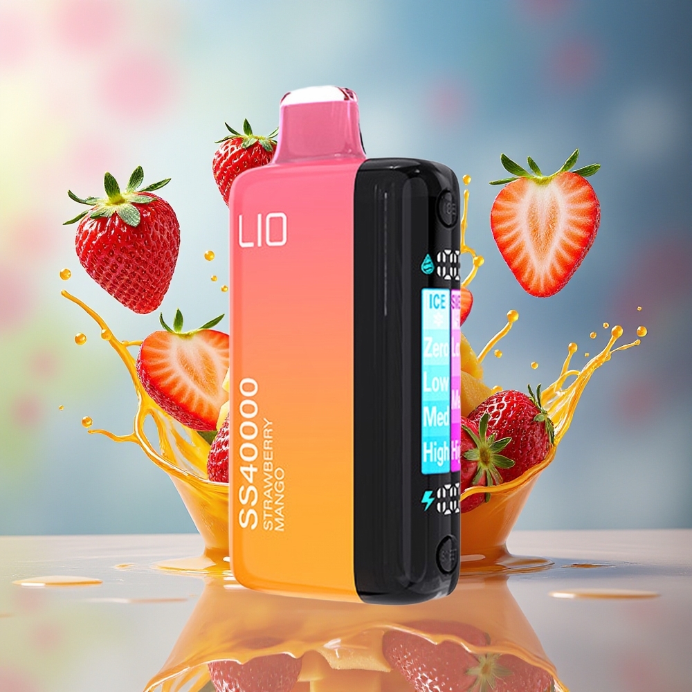 IJOY LIO SS40000 Norge Engros 40000 Puffs 22ML Justerbar Luftstrøm Jordbær Mango