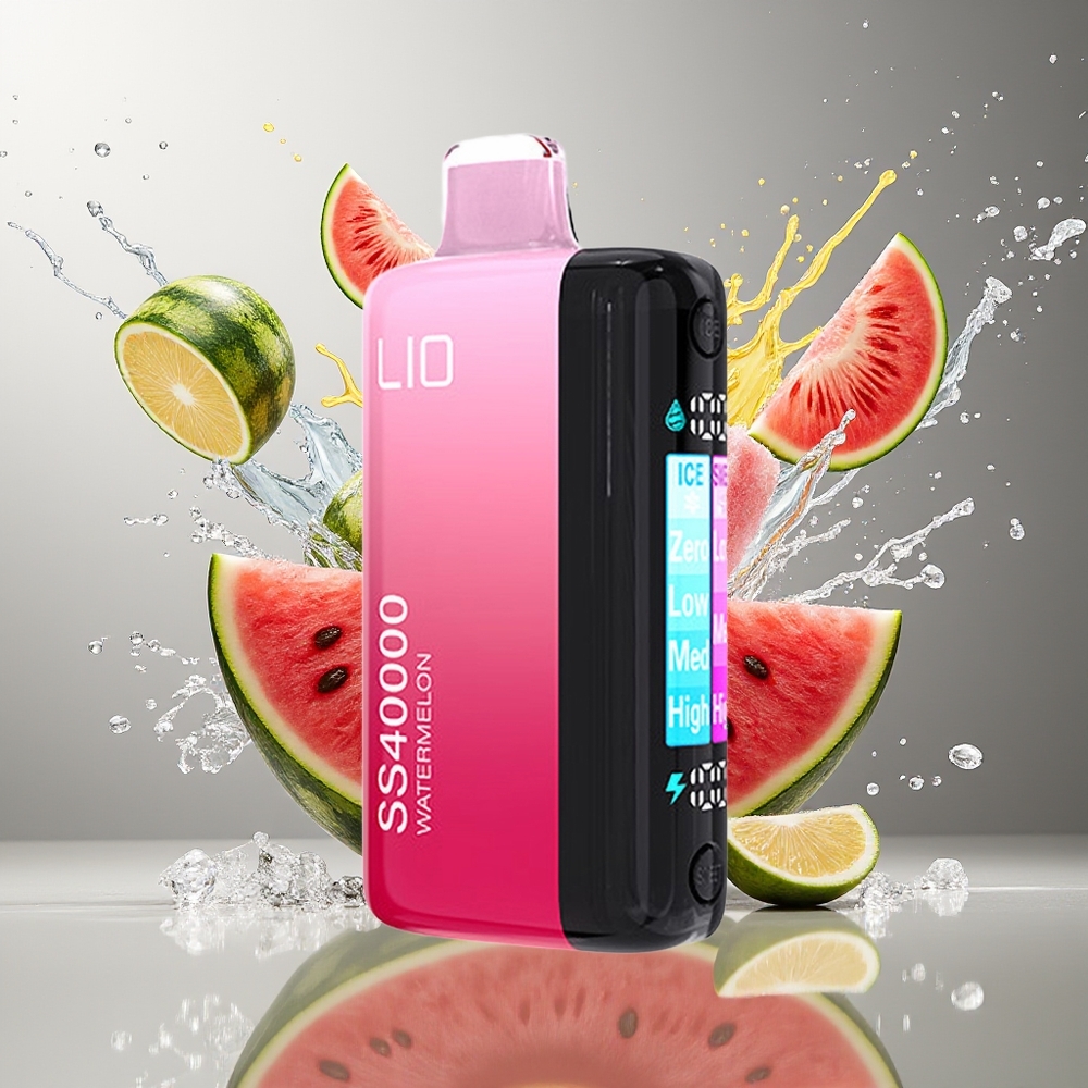 IJOY LIO SS40000 Norge Engros Vannmelon 22ML 40000 Puffs TYPE-C Justerbar Luftstrøm