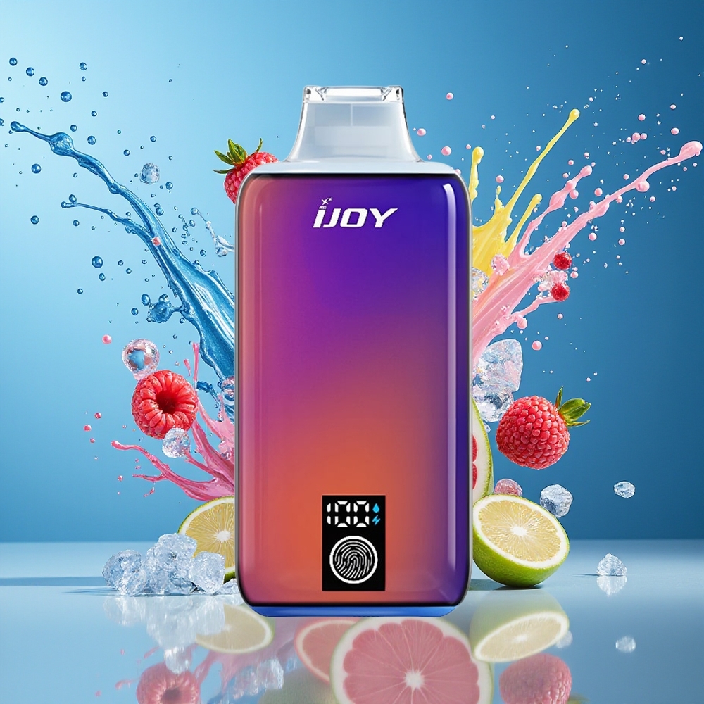 IJOY LUNA 20000 Puffs Norge Engros Blå Bringebær Is 20ML 900mAh TYPE-C