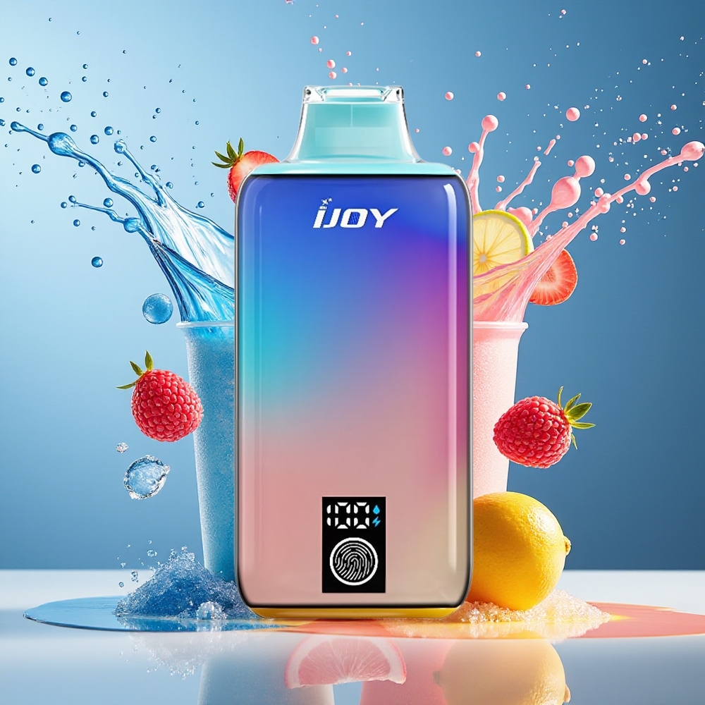 IJOY LUNA 20000 Puffs Norge Engros Justerbar Luftstrøm Blå Bringebær Lemonade 20ML 900mAh TYPE-C