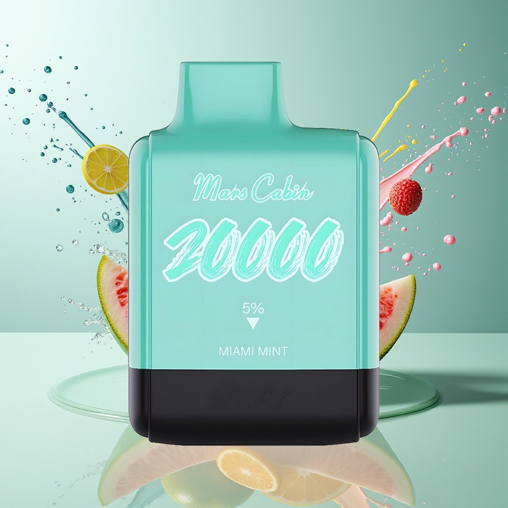 IJOY Mars Cabin 20000 Puffs 20ML 50mg 0.5 Ohm Dual Mesh Norge Engros Miami Mynte