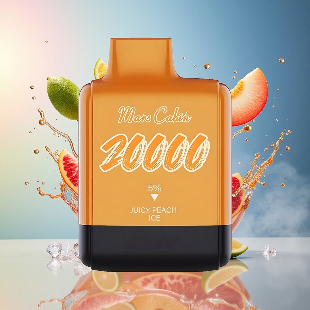 IJOY Mars Cabin 20000 Puffs Norge Engros Oppladbar Juicy Peach Is Engangsdamper 20ML 50mg