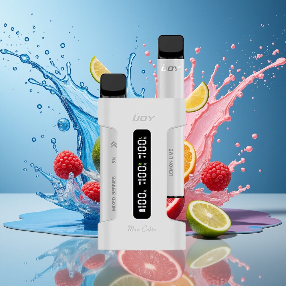 IJOY Mars Cabin 600 Engangsdamp Norge Engros Hvit 2ml 100mAh Type-C