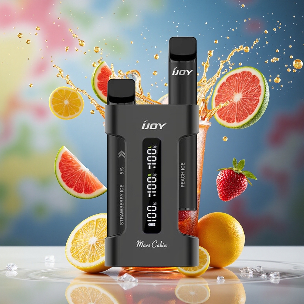 IJOY Mars Cabin 600 Puffs Engangs Vape Svart Norge Engros 2ml 100mAh Type-C
