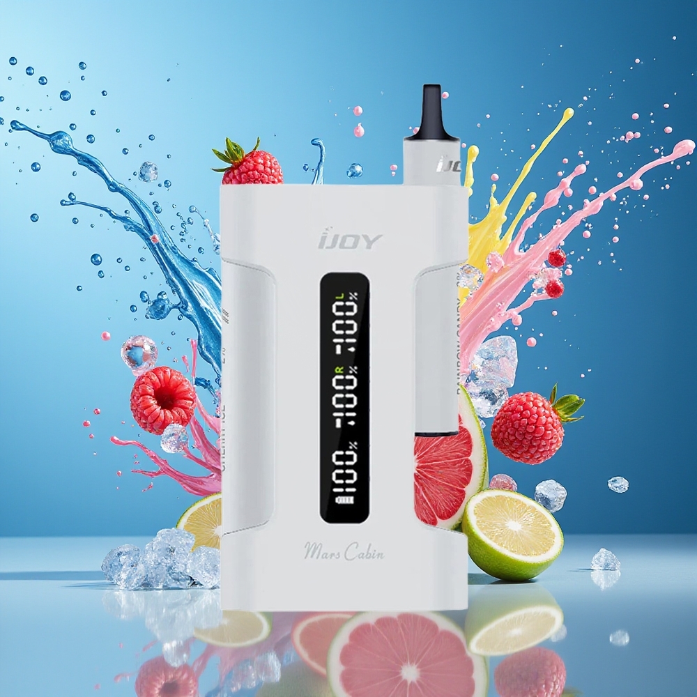 IJOY Mars Cabin 6000 Puffs Engangs E-Hvite Norge Engros PC SUS304 Type-C 1000mAh