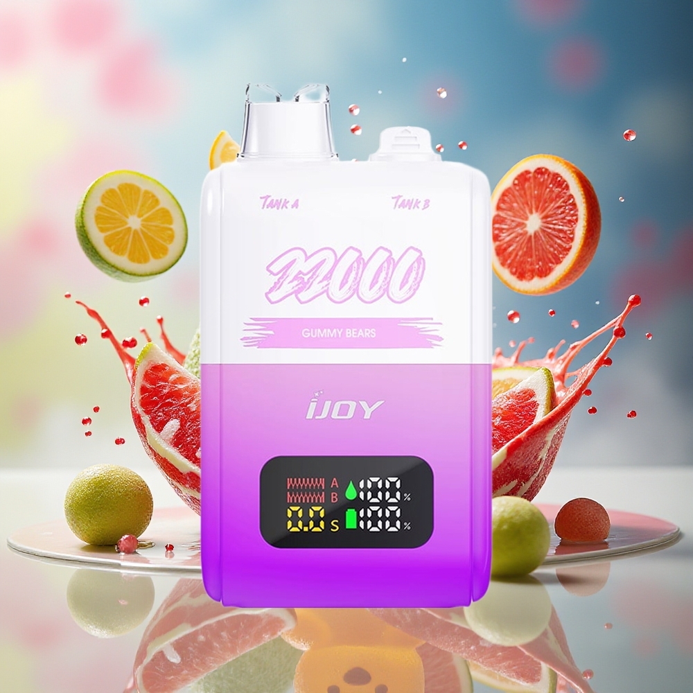 IJOY SD 22000 Puffs Engangs Vape Tyggisbjørner Norge Engros 15W Type-C 30ML